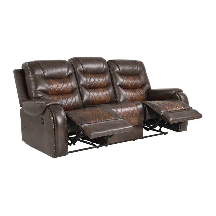 Lane leather outlet reclining sofa